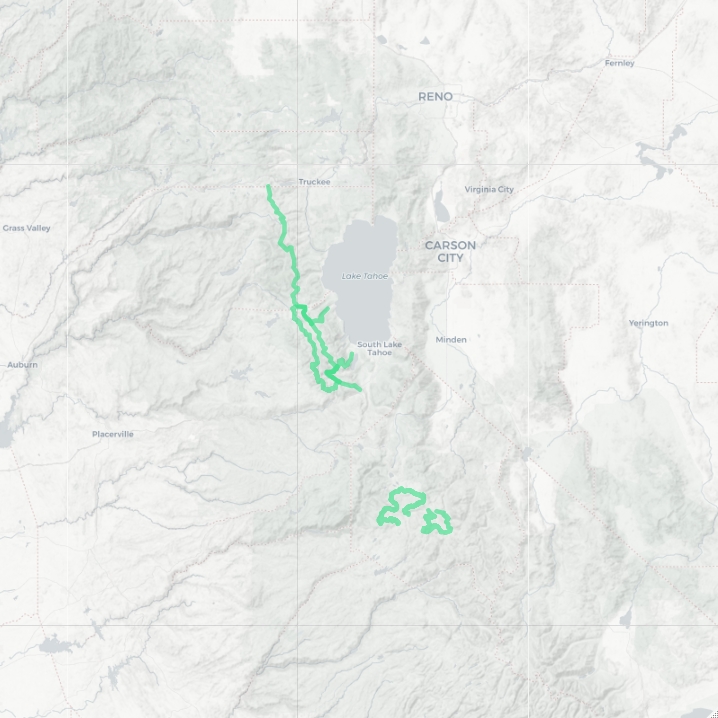 map of routes from a kml
